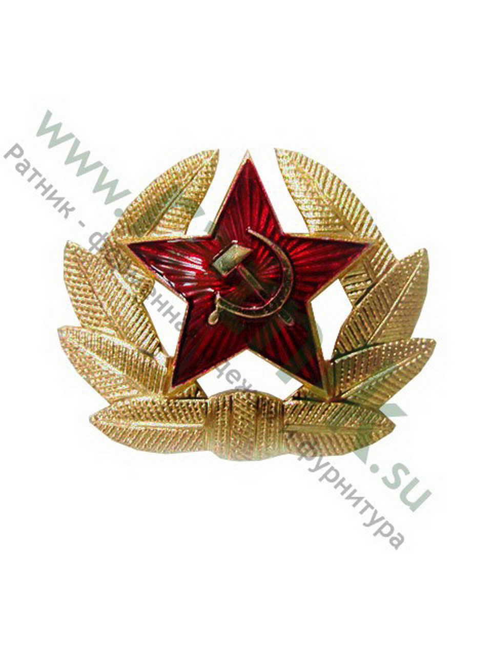 Кокарда СА со звездой, ветвью (зол.)