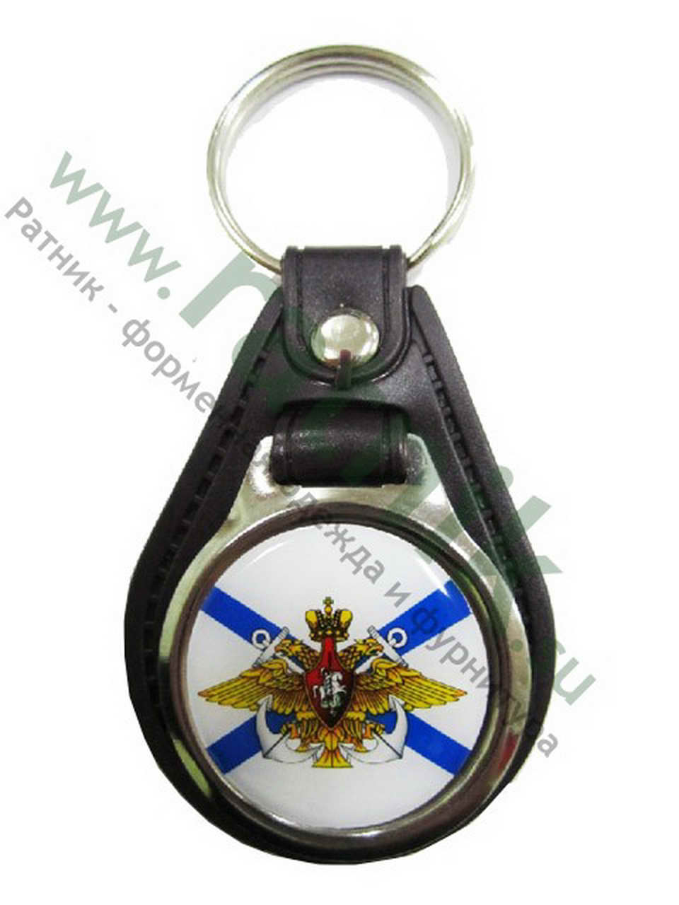 Брелок металлический на подложке ВМФ (смола)