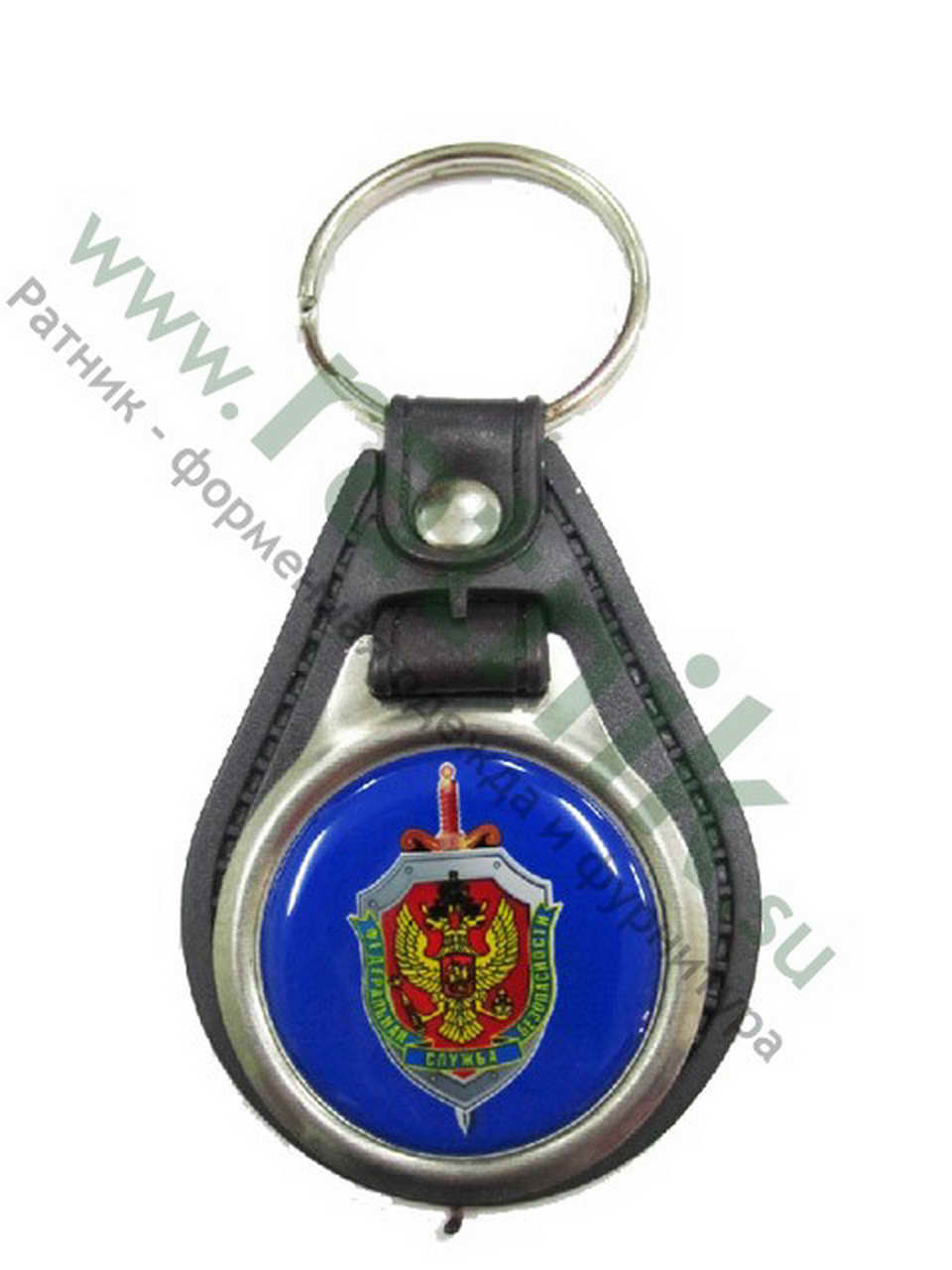 Брелок металлический на подложке ФСБ (смола)