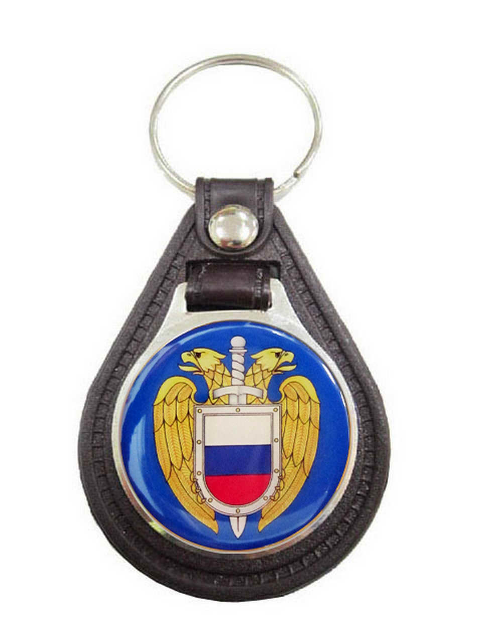 Брелок металлический на подложке ФСО (эмблема) (смола)