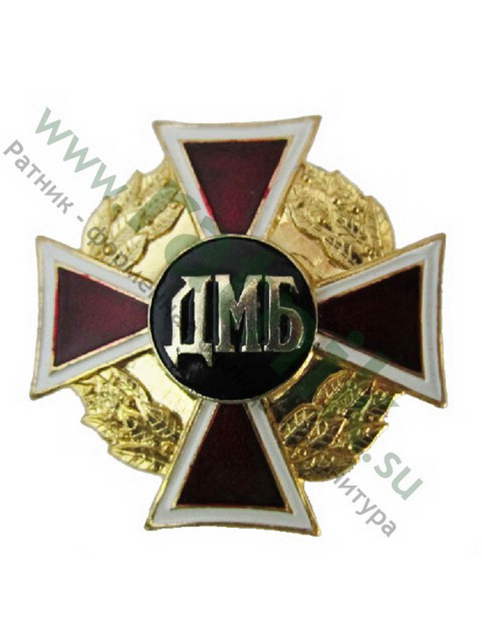 Значок ДМБ (крест на венке)