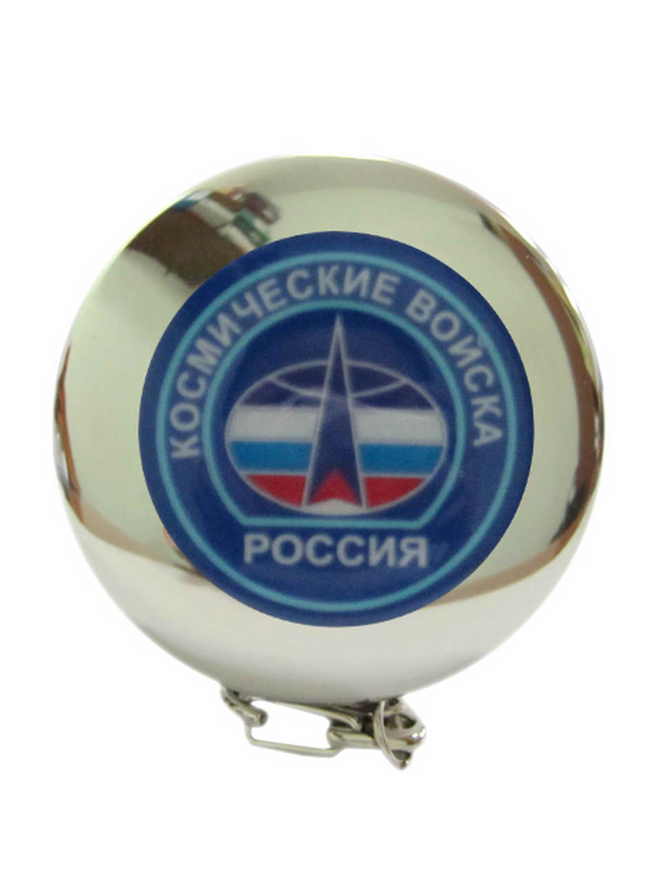 Стаканчик складной металлический (смола) "Космические войска России",арт.М — изображение 2