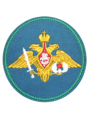 Шеврон вышитый нарукавный круглый уставной ВДВ, металлонить