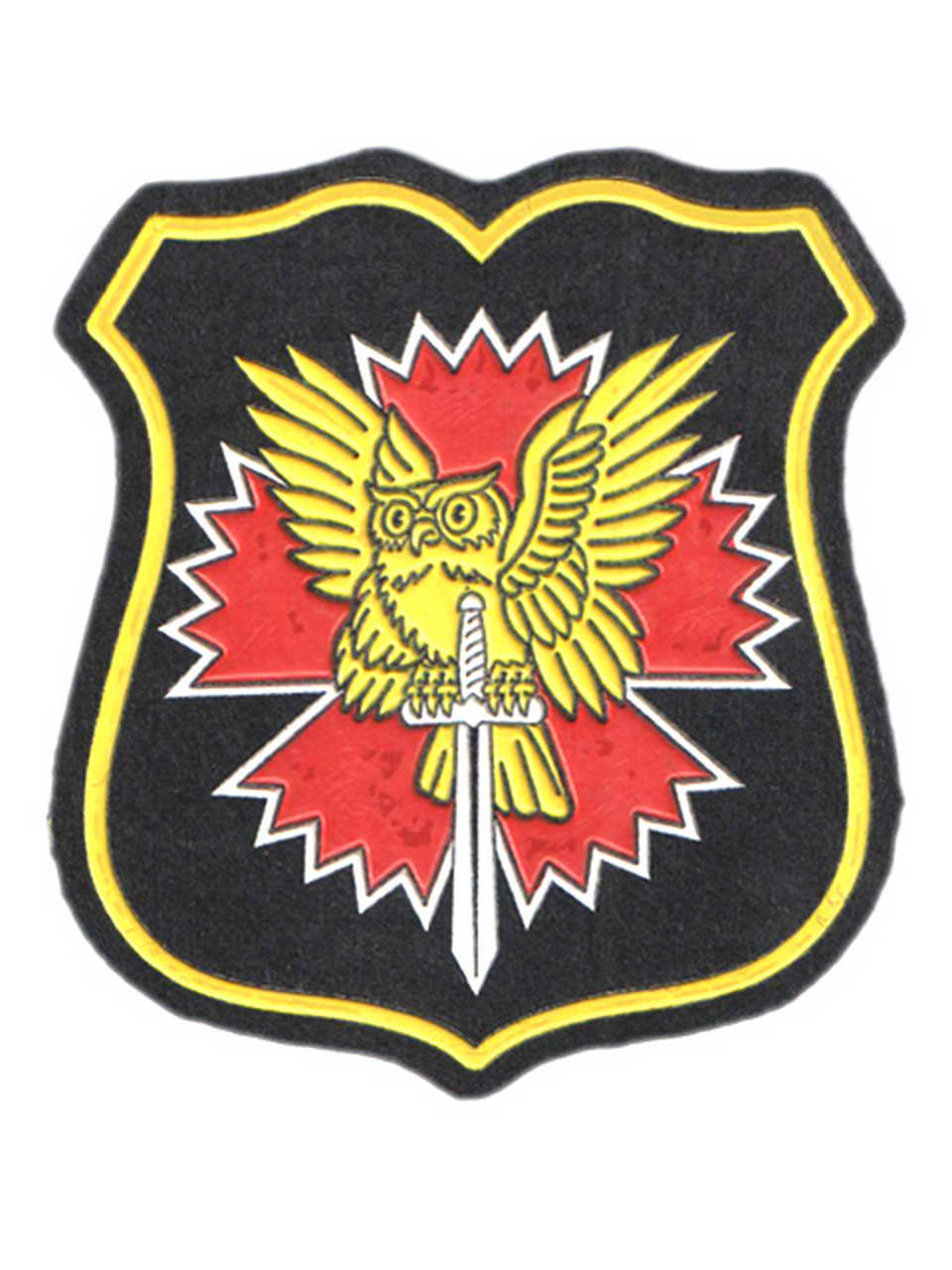 Шеврон нарукавный ГРУ (сова), пласт.