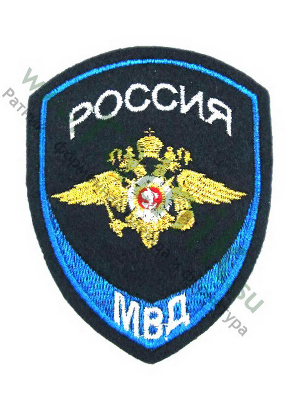 Шеврон вышитый нарукавный нового образца МВД России (юстиция), металлонить